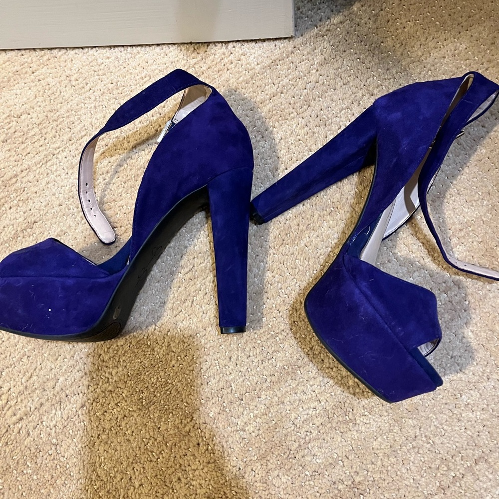 Jessica Simpson purple platform